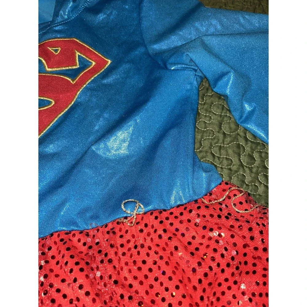 DC Comics Superman Kids Supergirl Halloween‎ Costume Hooded Dress 14-16 Cosplay